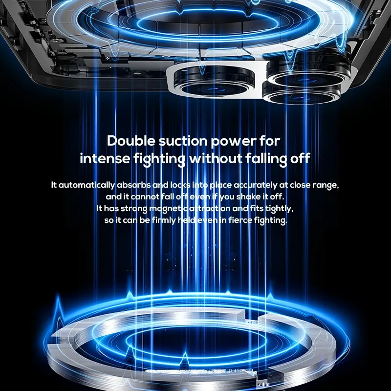 MEMO CX10 Three Styles Magnetic Back Clip Digital Display Frozen RGB Led Gaming Mobile Phone Radiator Cooler